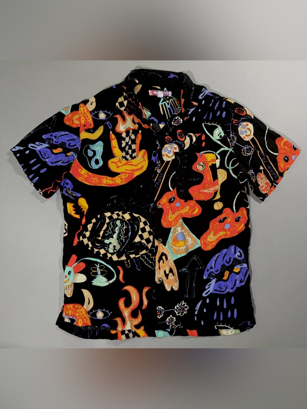 Urban Outfitters Doodle Print Button-Down Shirt
